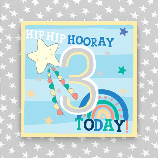 Picture of HIP HIP HOORAY 3 TODAY BLUE